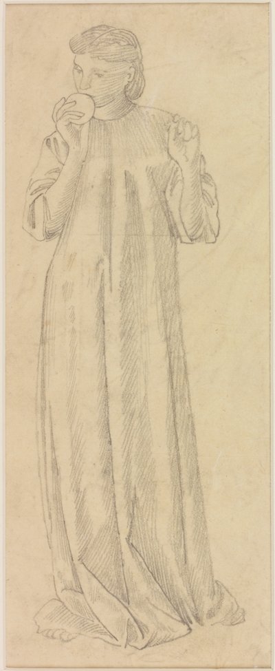 Figura Femminile con Mela da Edward Burne Jones